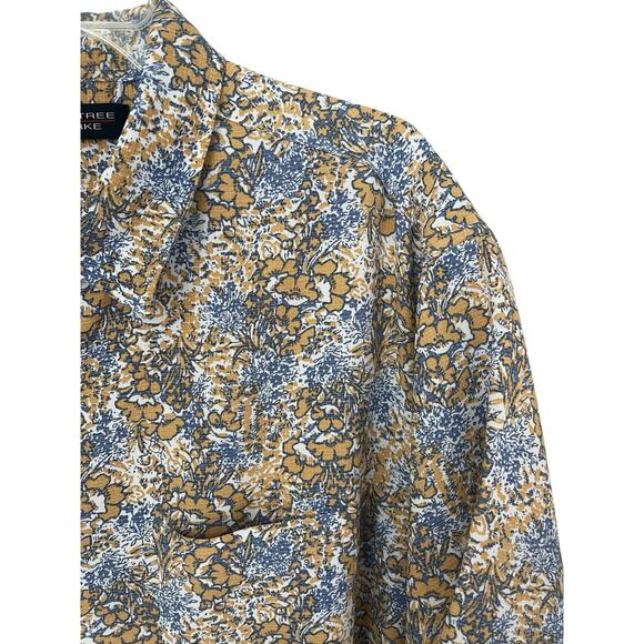 Roundtree & Yorke Camp Shirt Floral Short Sleeve Pocket Casual Summer Resort XL - Picture 3 of 7